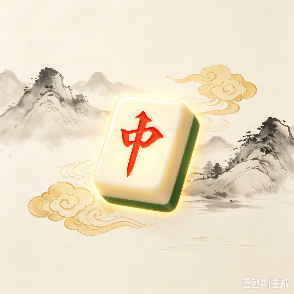 traditional oriental mahjong tiles